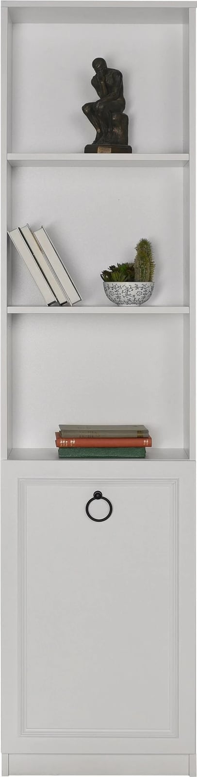 Raft librash Hanah Home, Ktp-1310-Bb-1, ngjyrë e bardhë, 45x185x24 cm