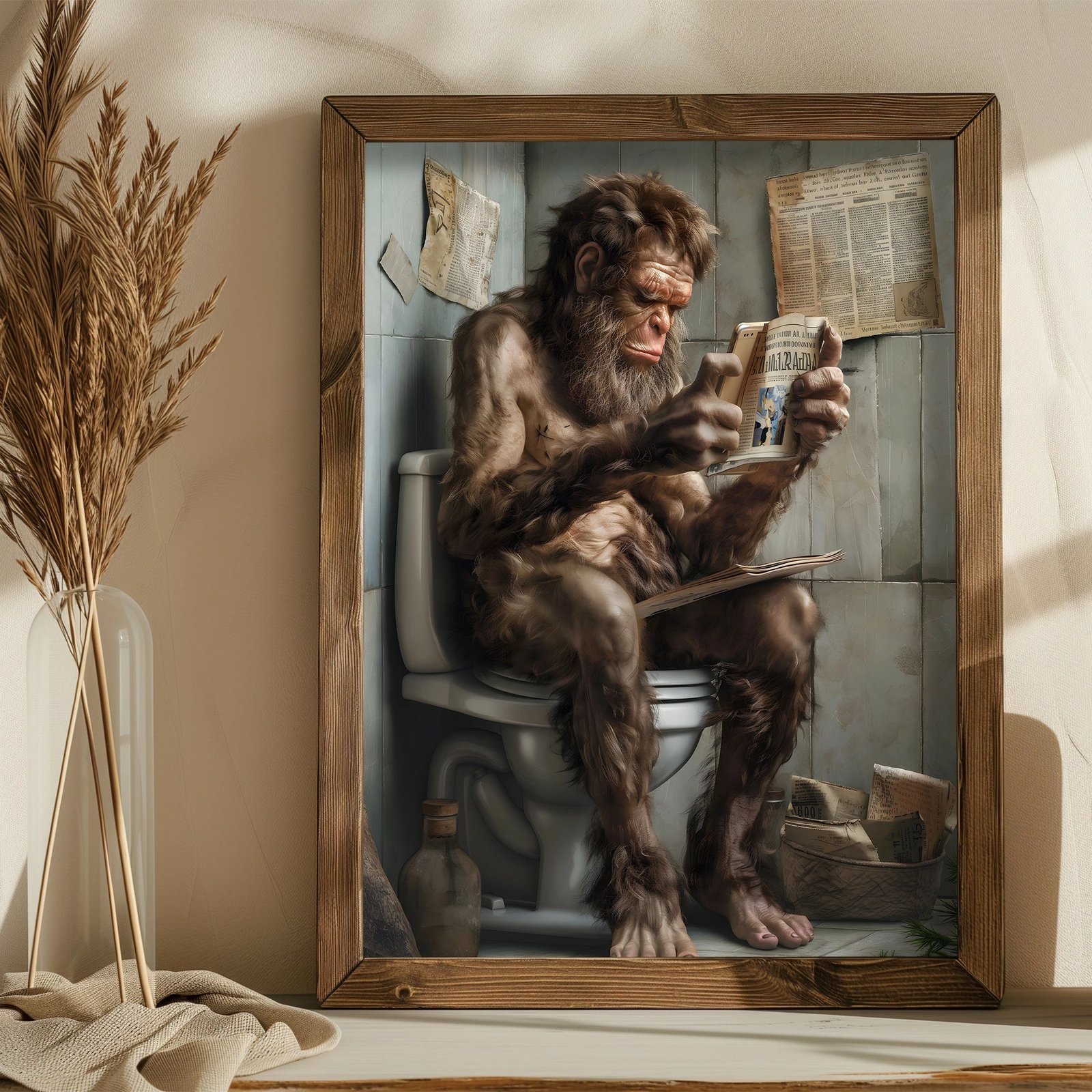 Pikturë dekorative me kornizë MDF, Wallity, AI172, shumëngjyrëshe