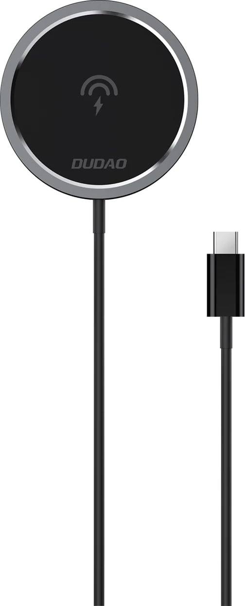 Karikues pa tela MagSafe, Dudao A12XS, 15W, USB-C PD, e zezë