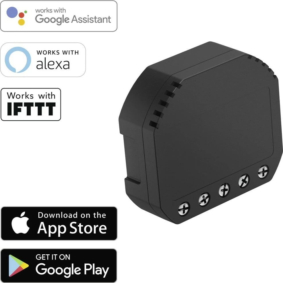 Ndërprerës WiFi Hama, për ndriçues/prizë, kontroll wireless, gri