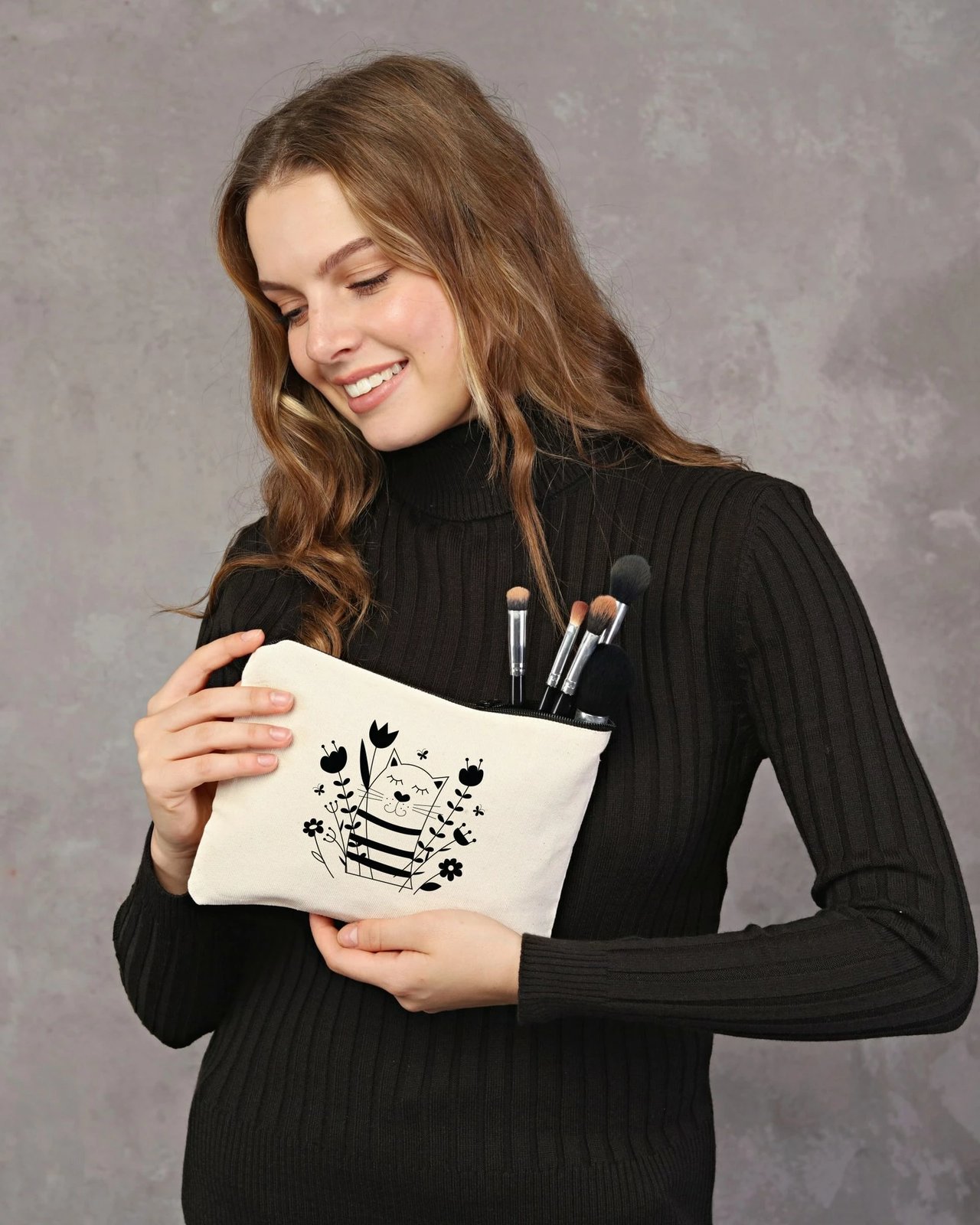 Çantë për make-up Zoozie Bags, krem, 25x18cm, 0664