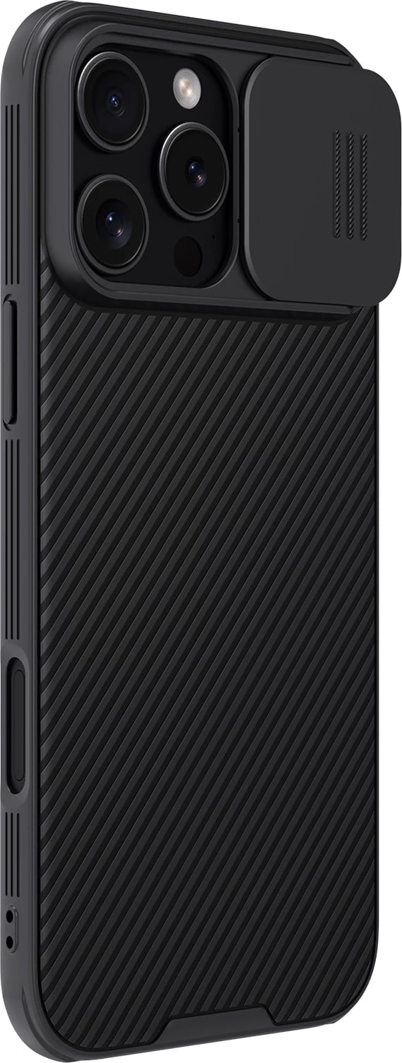 Mbështjellës Nillkin CamShield Pro Magnetic për iPhone 16 Pro, i zi Mbështjellës Nillkin CamShield Pro Magnetic për iPhone 16 Pro, i zi