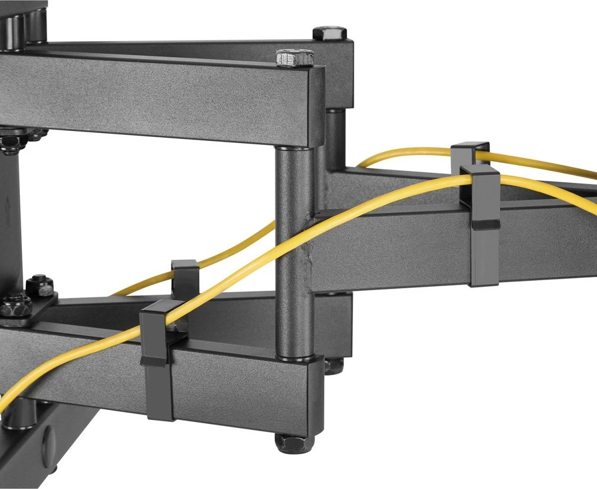 Mbajtëse muri për TV Maclean MC-881, për ekrane 37-80 inç, deri 60 kg, Metal, E zezë