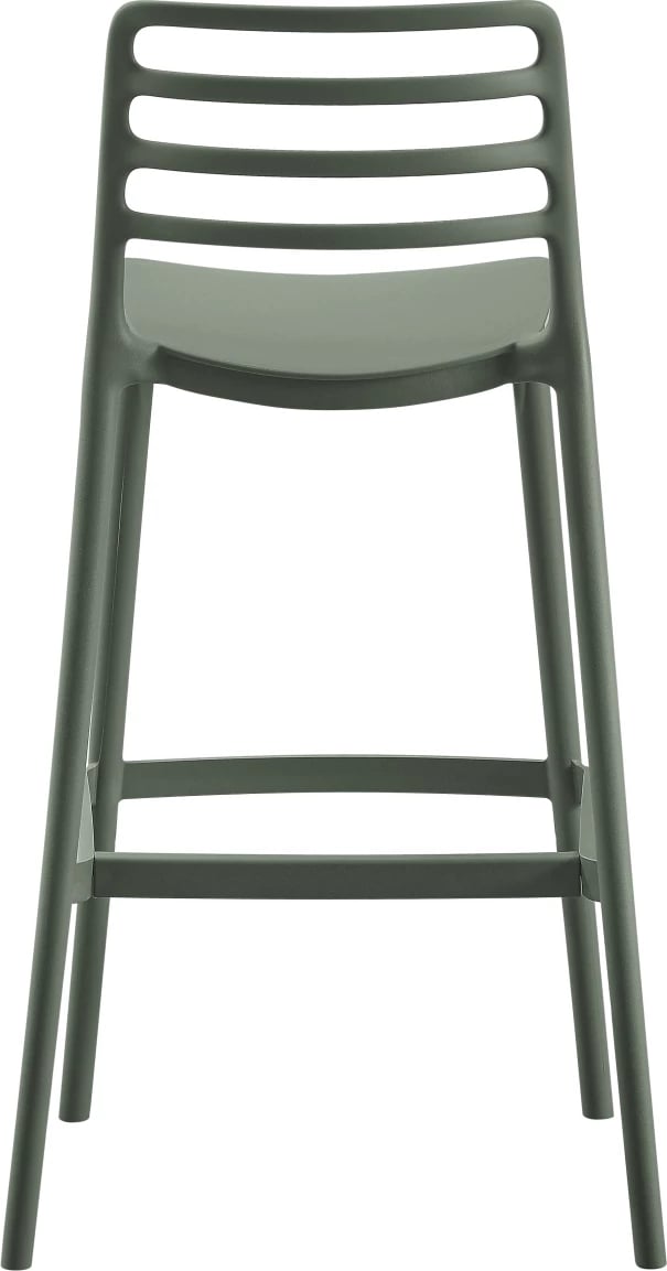Karrige për bar polipropileni SNOD FH6099.07, ngjyrë ulliri, 37.2x50x101.5H cm