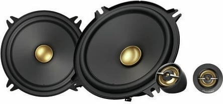 Altoparlantë Pioneer TS-A1301C, set për makinë, ngjyrë e zezë me të artë