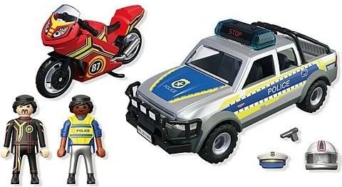Set lojërash Playmobil 71875 City Action, ndjekje policore me pickup, 39 pjesë Set lojërash Playmobil 71875 City Action, ndjekje policore me pickup, 39 pjesë