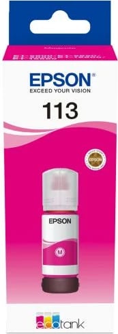 Shishe bojë pigment për printer, Epson 113 EcoTank C13T06B340, 70 ml, magenta