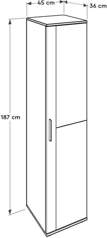 Dollap për këpucë Hanah Home, SHC-510-BB-1, ngjyrë e bardhë