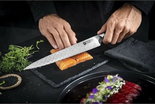 Thikë për prerje Zwilling TANREI, 23 cm, çelik, ngjyrë kafe