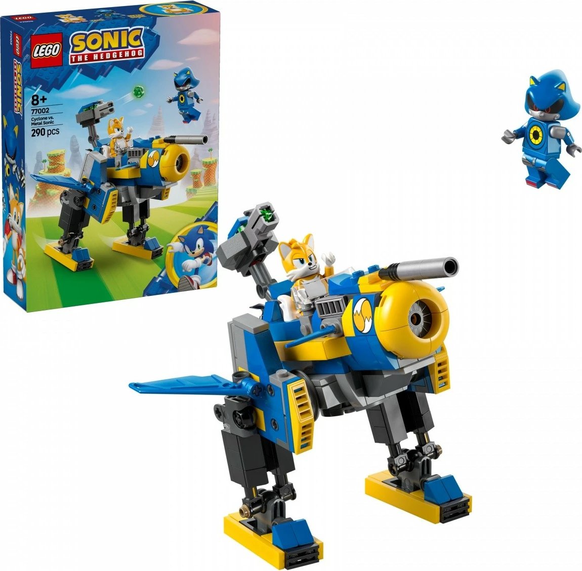 Set ndërtimi LEGO Sonic the Hedgehog 77002 Cyclone vs Metal Sonic, 290 pjesë