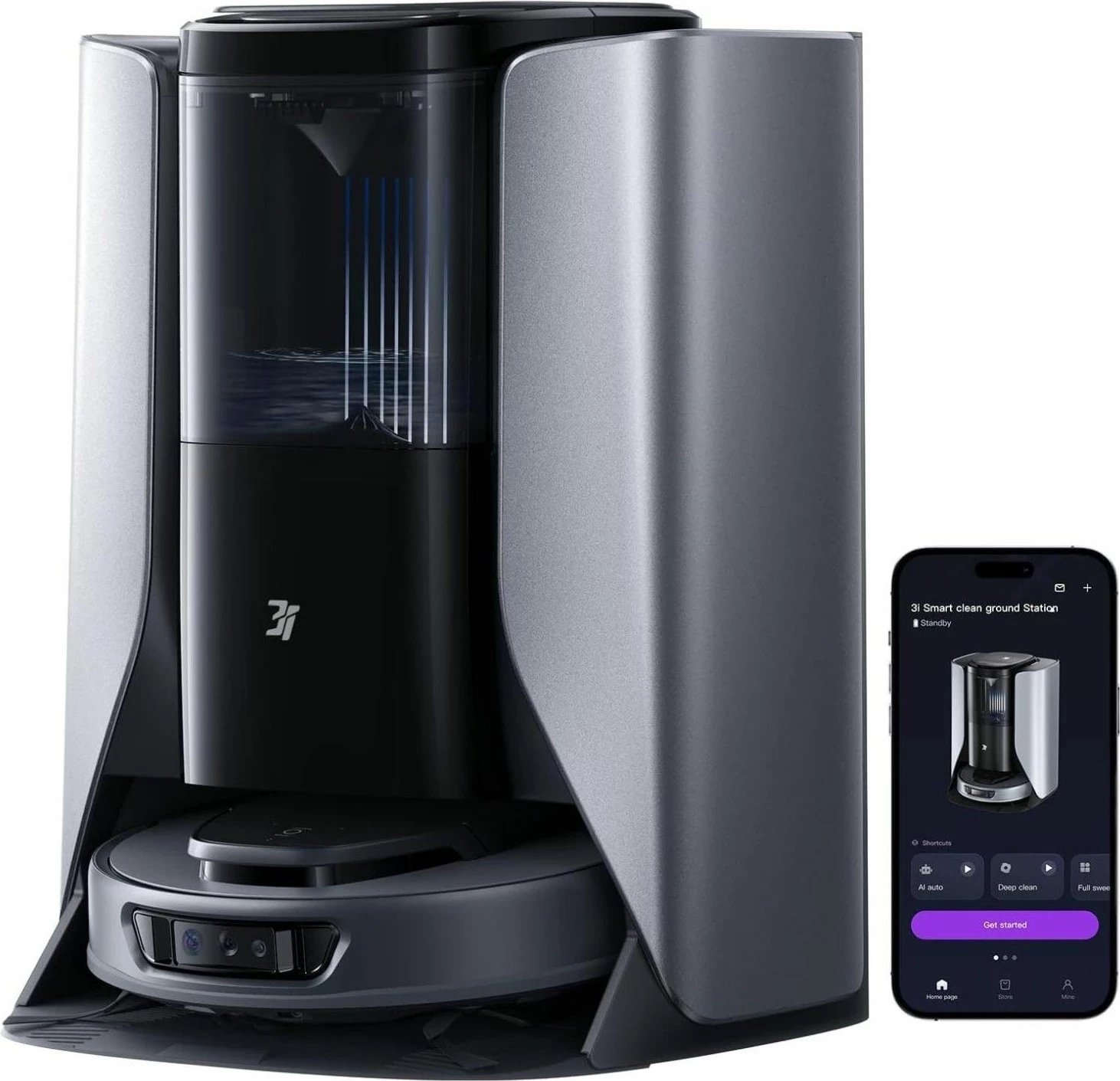 Robot pastrues 3i S10 Ultra, 13000 Pa, LiDAR, 180 min, gri