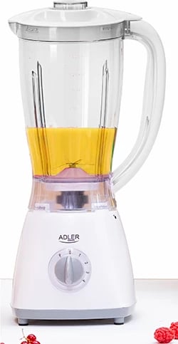 Blender, Adler, AD 4057, 1.5L, 450W, 4 shpejtësi + Pulse, plastikë, i bardhë Blender, Adler, AD 4057, 1.5L, 450W, 4 shpejtësi + Pulse, plastikë, i bardhë