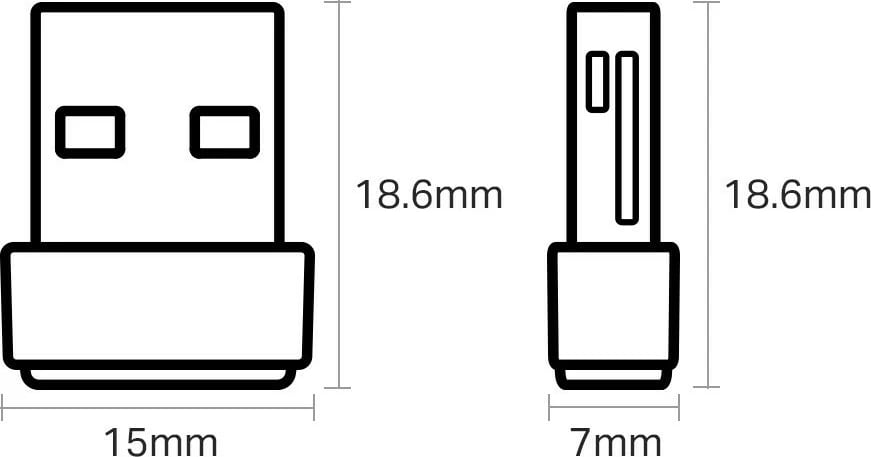 TP-Link Archer T2U Nano - AC600 Nano Dual Band Wi-Fi USB Adapter