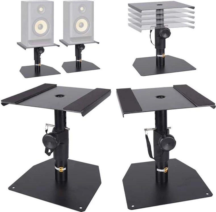 Stenda për monitorë studio STAND4ME MON 15, palë, e zezë