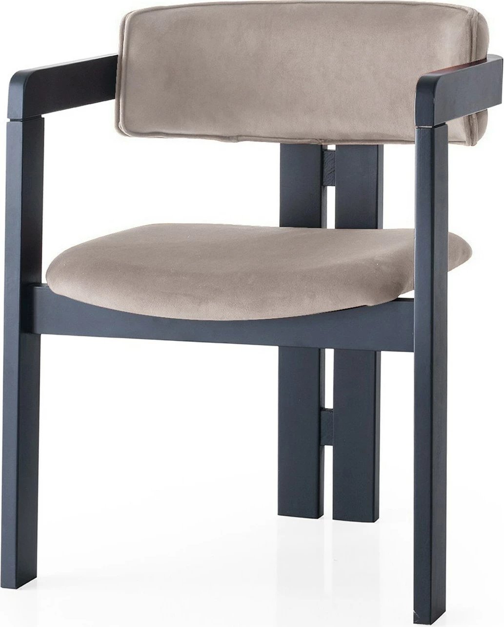 Karrige Skye Decor, CO - 020, kadife, e zezë dhe kafe e çelët