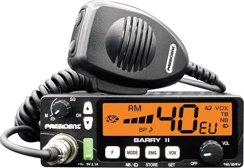 Radio CB President Barry II ASC VOX 12/24V