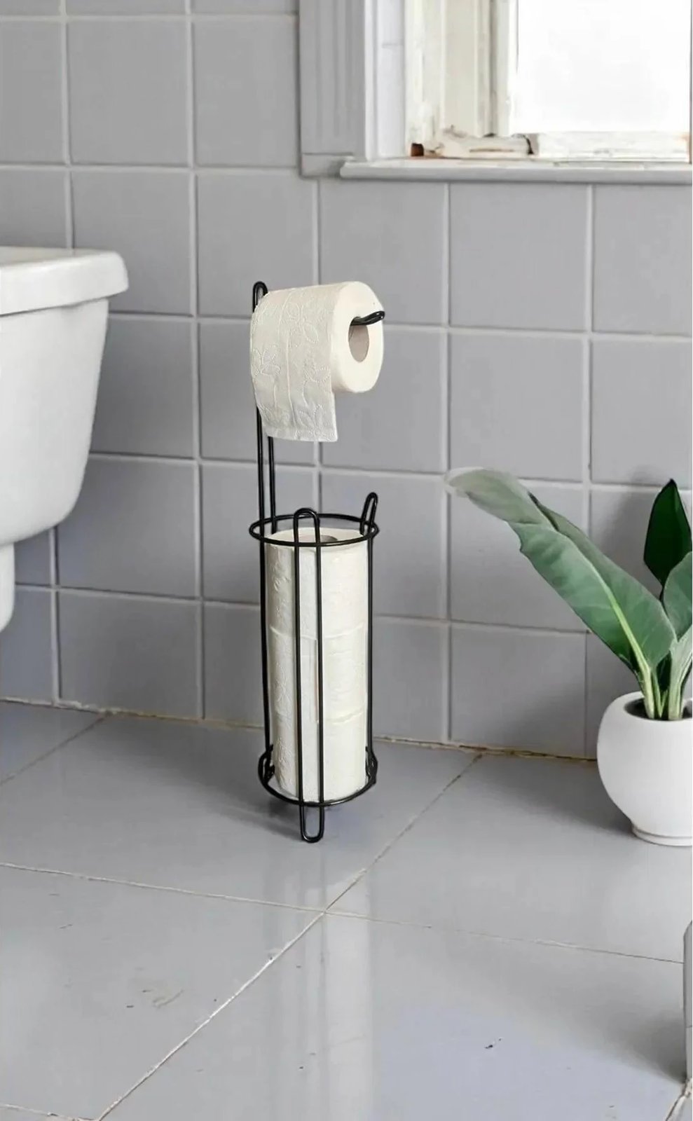 Mbajtës letre tualeti Mijolnir, i zi, WB049-B