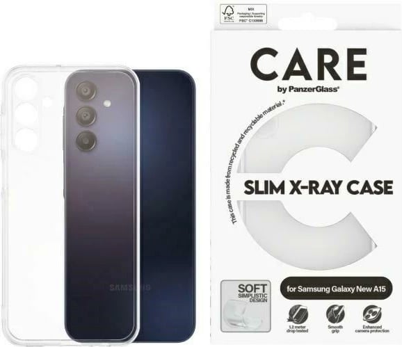 Mbështjellës PanzerGlass CARE Fashion X-Ray për Samsung Galaxy A16/A16 5G, Transparent