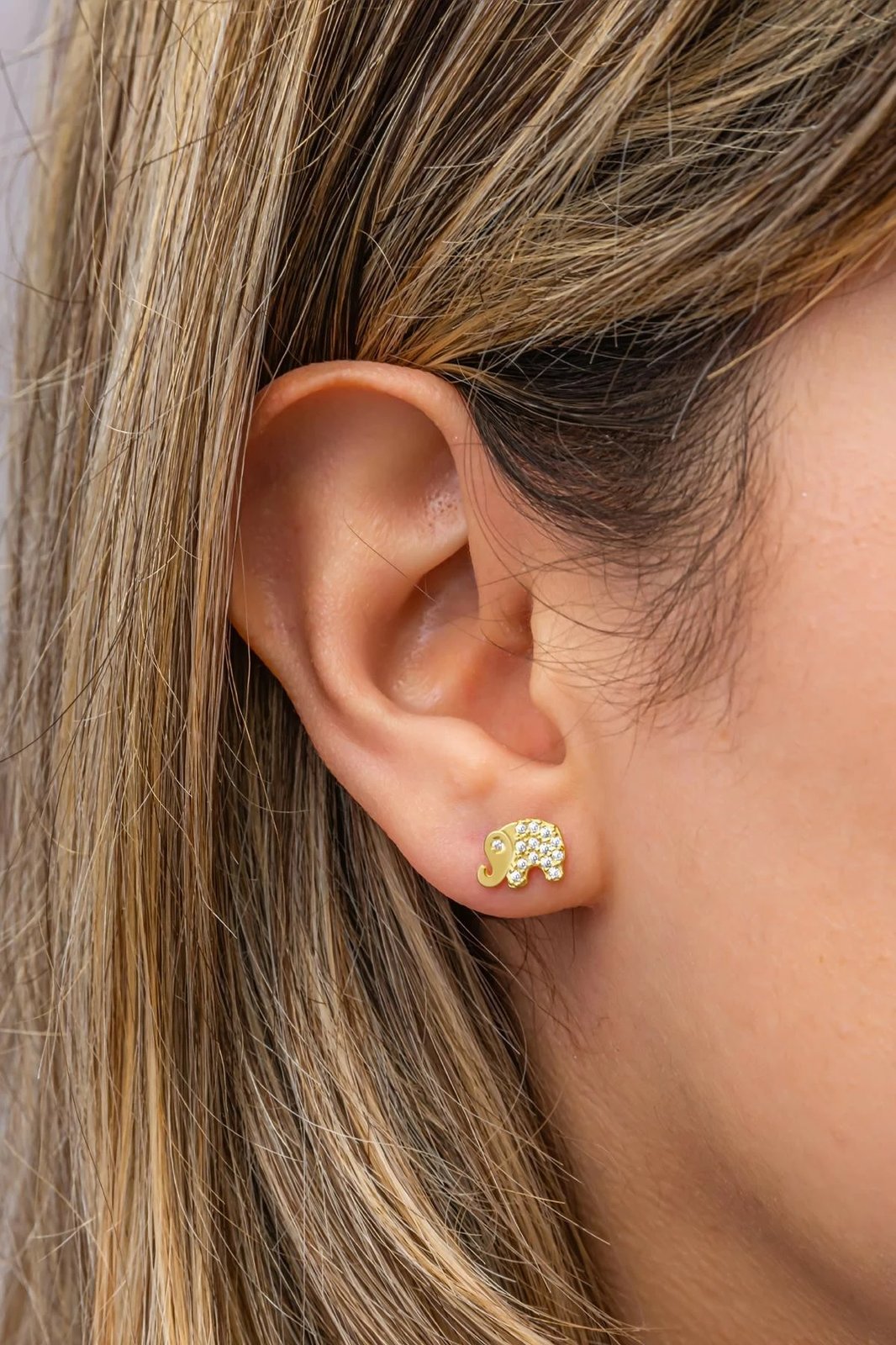 Vathë argjendi në formë elefanti, ngjyrë ari, Jumeon, NRZ999632