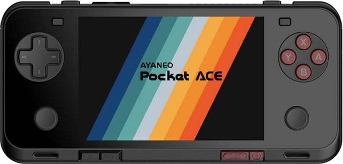 Konzolë portabile për lojëra AYANEO Pocket ACE, 12GB RAM, 256GB SSD, e zezë