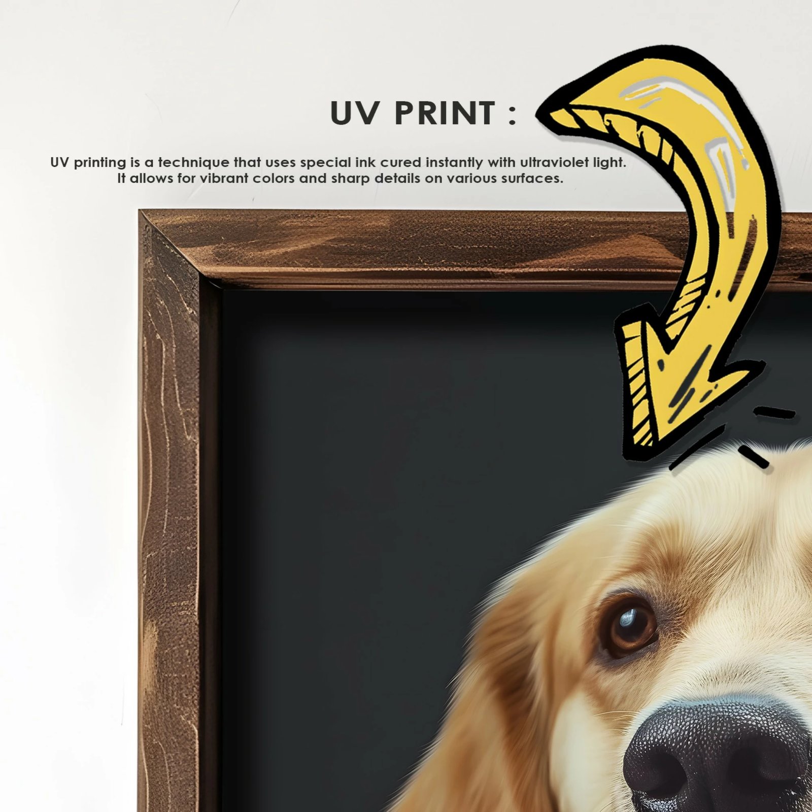 Pikturë dekorative me kornizë MDF, Wallity, GE037-L