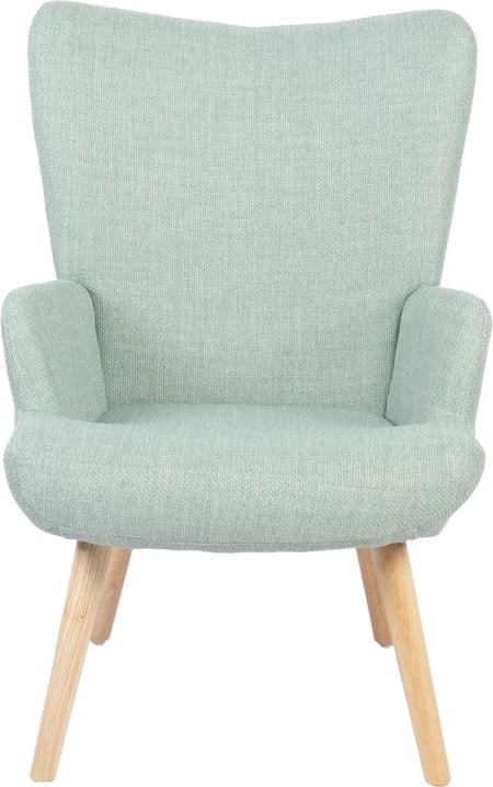 Fotel Gerlina, material mente, këmbë ngjyrë natyrale, 71x64x94cm