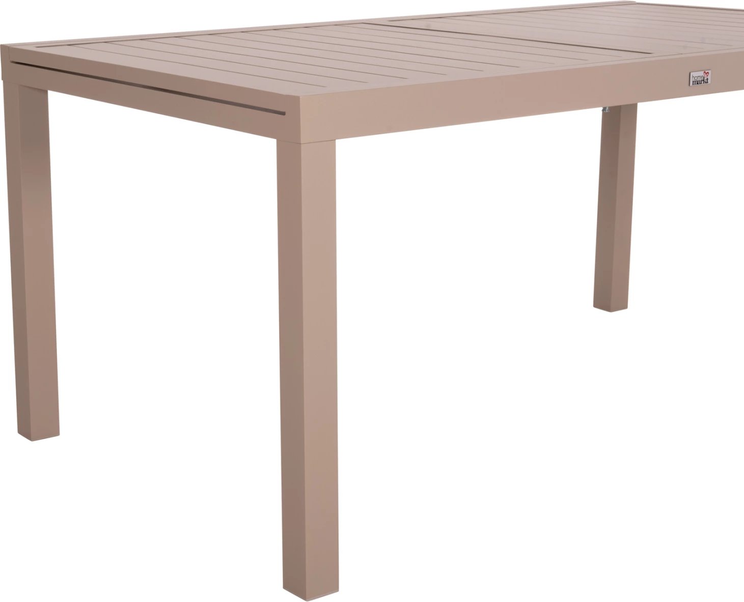 Tavolinë ngrënieje e zgjatshme KRUM, alumin, ngjyrë kapuçino, FH6277.04, 160-240x90x73cm
