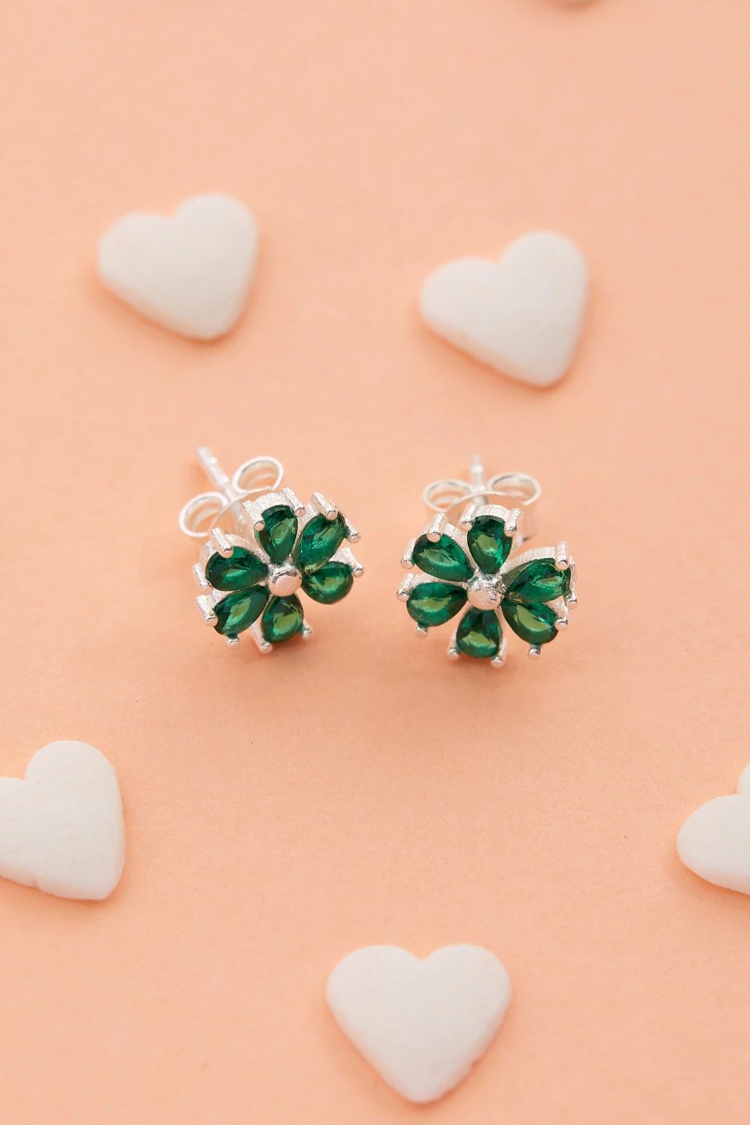 Vathë argjendi Elika, ngjyrë argjendi dhe e gjelbër, CTELKMD50472