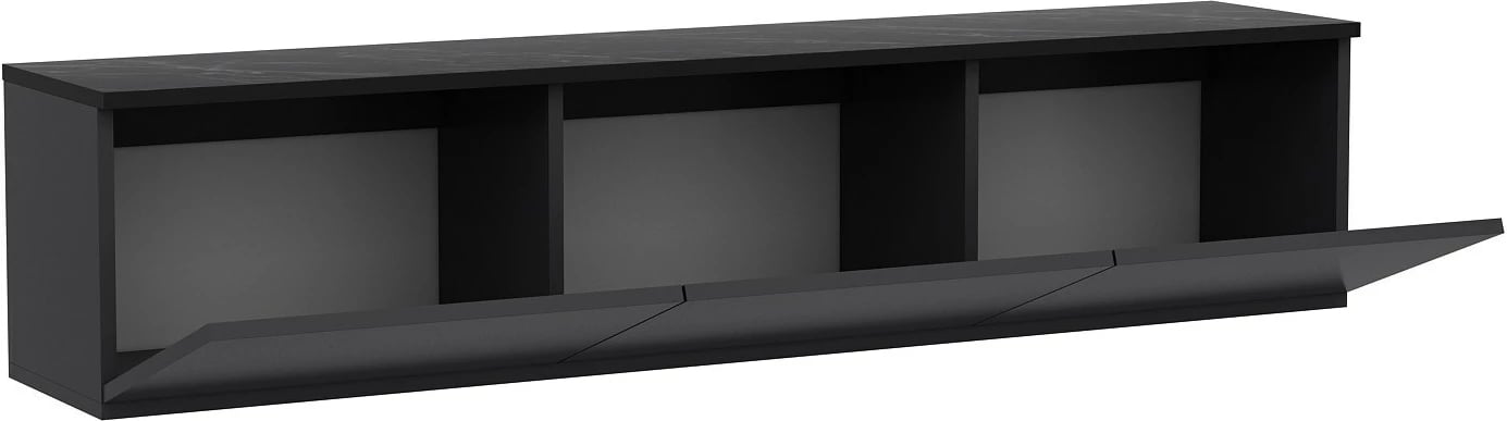 Komodë TV Skye Decor, ngjyrë antracit, Neon