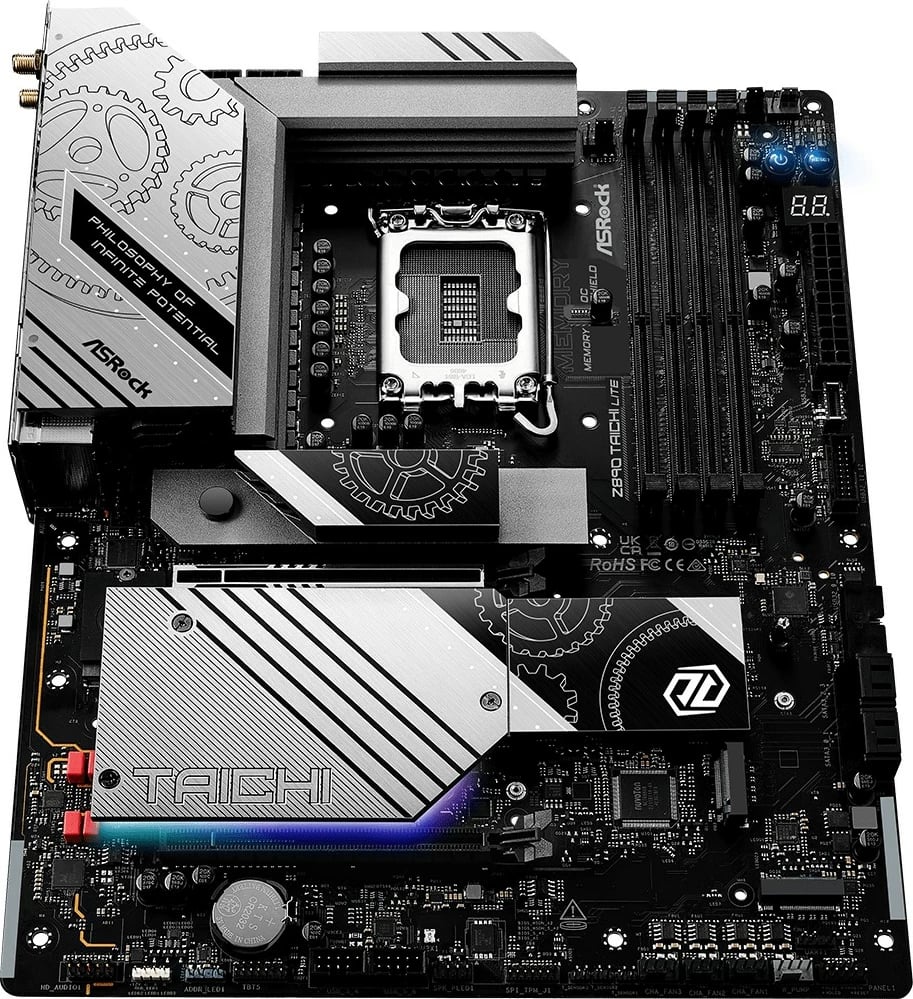 Pllakë amë ASRock Z890 Taichi Lite ATX, Intel Z890, LGA1851, DDR5, PCIe 5.0, Wi‑Fi 7, Thunderbolt 4