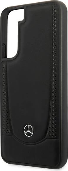 Mbështjellës Mercedes MEHCS22MARMBK për Samsung Galaxy S22+, lëkurë, i zi