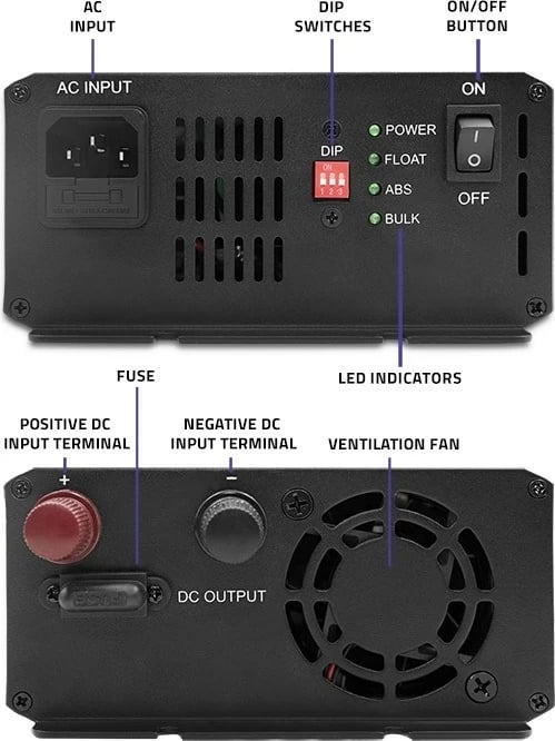 Karikues baterie Qoltec 51958 Smart Monolith për LiFePO4 AGM GEL SLA, 10A, 12V Karikues baterie Qoltec 51958 Smart Monolith për LiFePO4 AGM GEL SLA, 10A, 12V