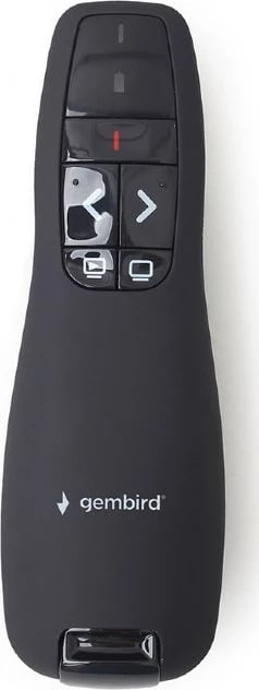 Telekomandë wireless Gembird WP-L-12 për ekran projekti, me USB, e zezë