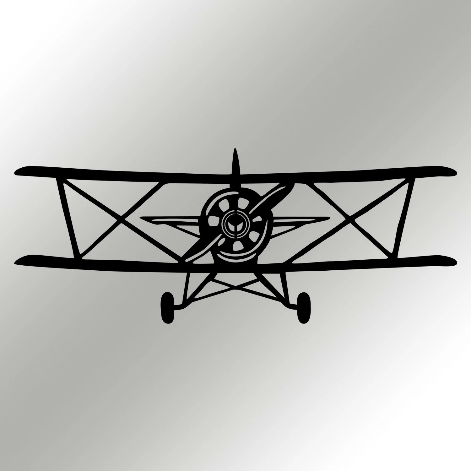 Aksesor dekorativ metalik për mur, Wallity, Vecihi, ngjyrë e zezë, 66x26cm