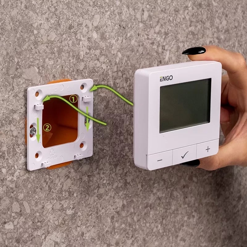 Termostat smart ENGO E25-230w ( me internet me Kabllo)