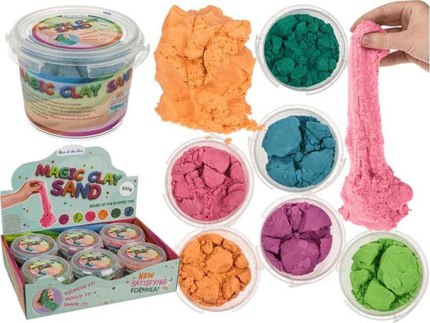 Rërë Magjike OUT OF THE BLUE 300g, set 6 pjesësh, ngjyra të ndryshme
