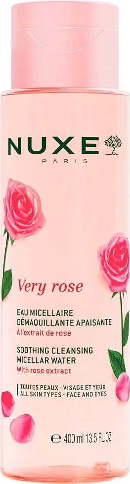Ujë micelar për femra Nuxe Very Rose Soothing, 400ml