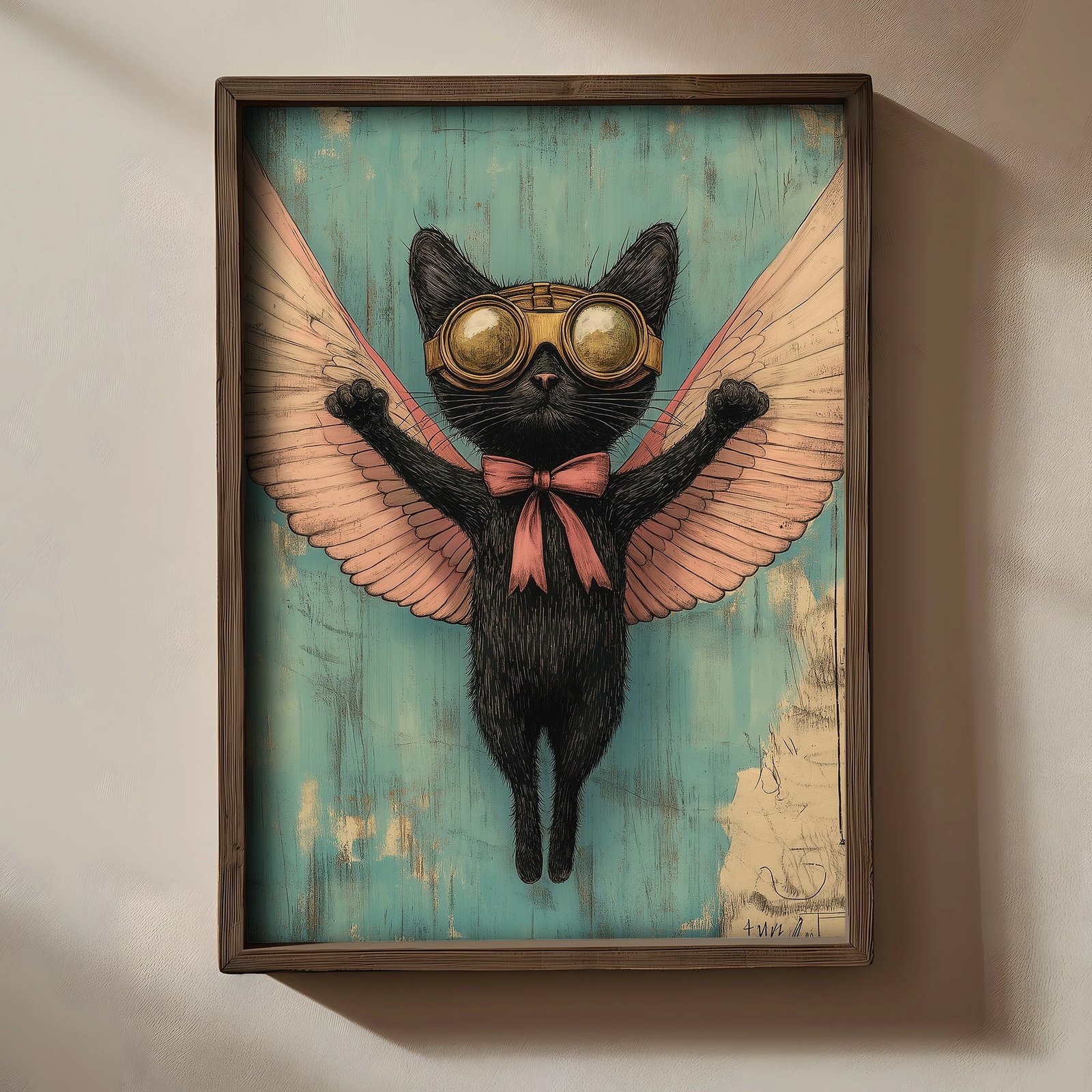 Pikturë dekorative me kornizë MDF, Wallity, TUN031-L, shumëngjyrëshe, 35x47x2 cm