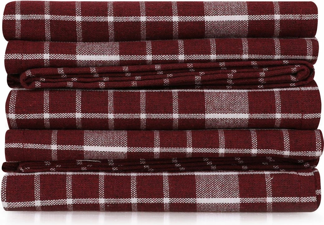 Set peshqirësh për larje (10 copë), Hermia, Küp, ngjyrë e kuqe e errët Set peshqirësh për larje (10 copë), Hermia, Küp, ngjyrë e kuqe e errët