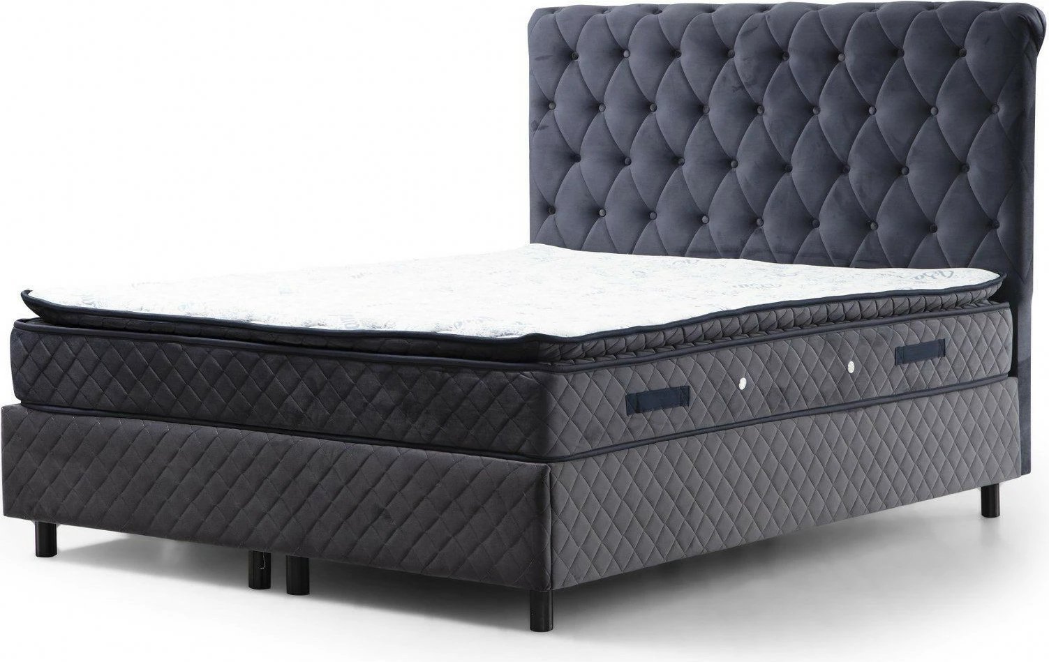 Set dysheku, baza dhe shtrati, ngjyrë antracit, Skye Decor, Sonata, 90x190