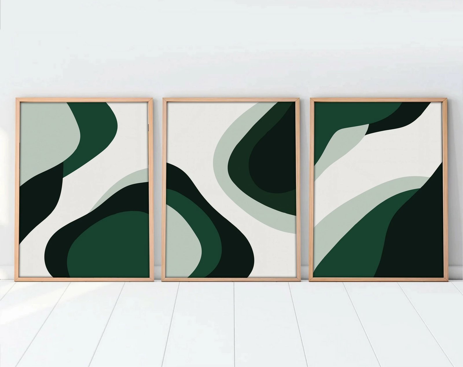 Pikturë dekorative me kornizë MDF (3 copë), Wallity, Huhu204, 30x40cm