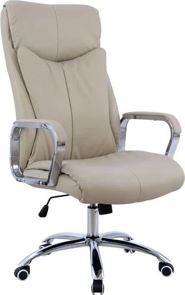 Karrige menaxheri për zyre, krem, FH1093.07, 63x80x(118-126) cm