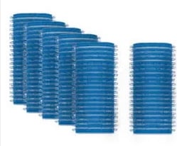 Rrulona vetë-ngjitëse për flokë Beter 28mm 6 copë unisex blu
