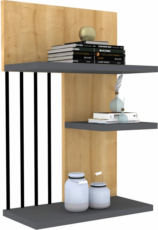 Raft muri Hanah Home, Nezma - ngjyrë safir, antracit