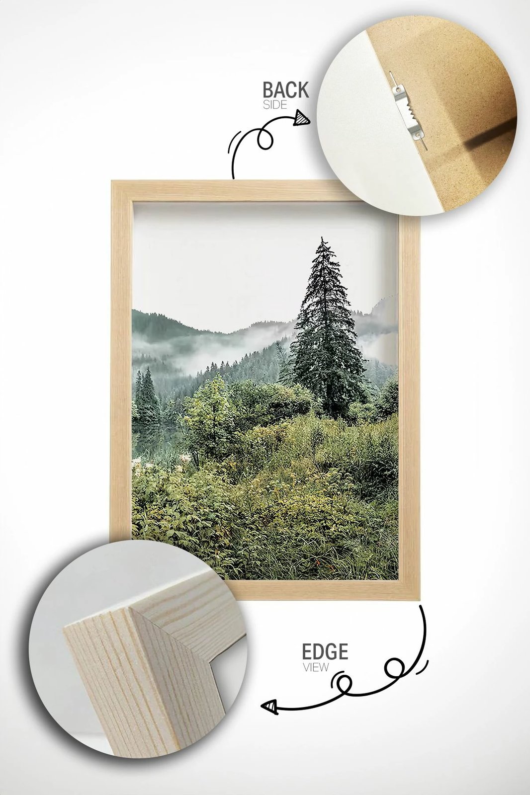 Pikturë dekorative me kornizë, 2 copë, Wallity, Artcerceve5