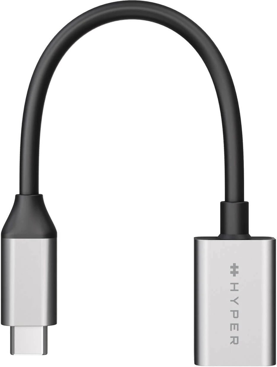 Adapter USB-C në USB-A Targus Hyperdrive, USB 3.2 Gen 2, 10Gbps, zi/argjendtë