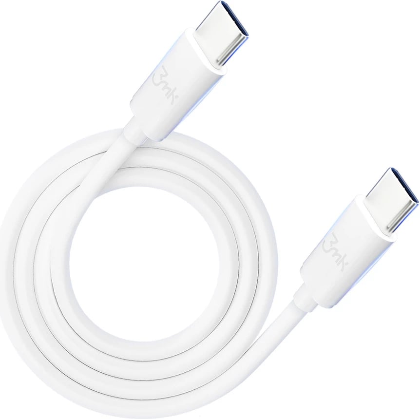 Kabllo USB-C në USB-C 3mk Hyper Cable, 2m, 100W, Bardhë