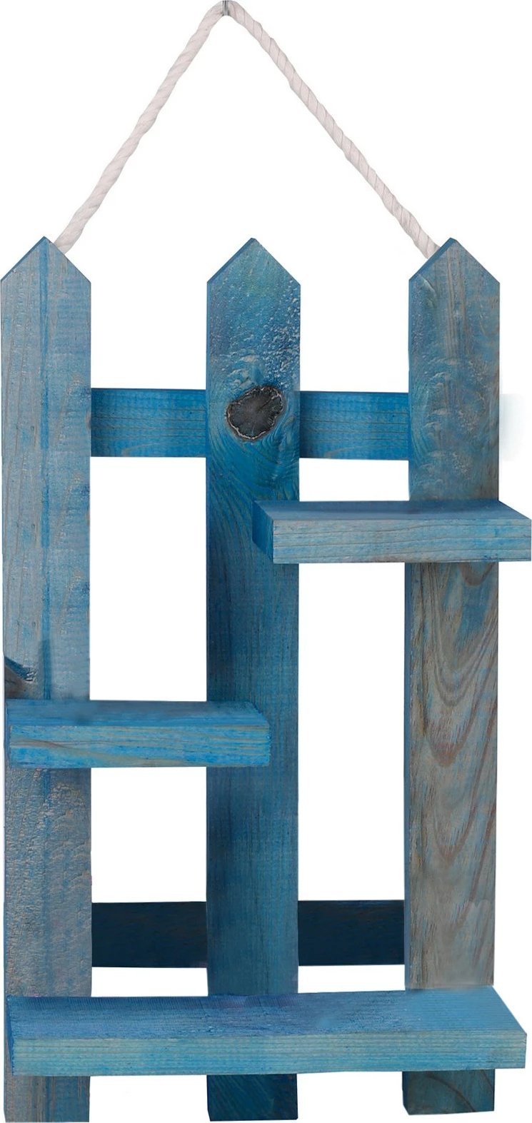 Mbajtës çelësash prej druri, dizajn Aberto, 213-M, ngjyrë blu