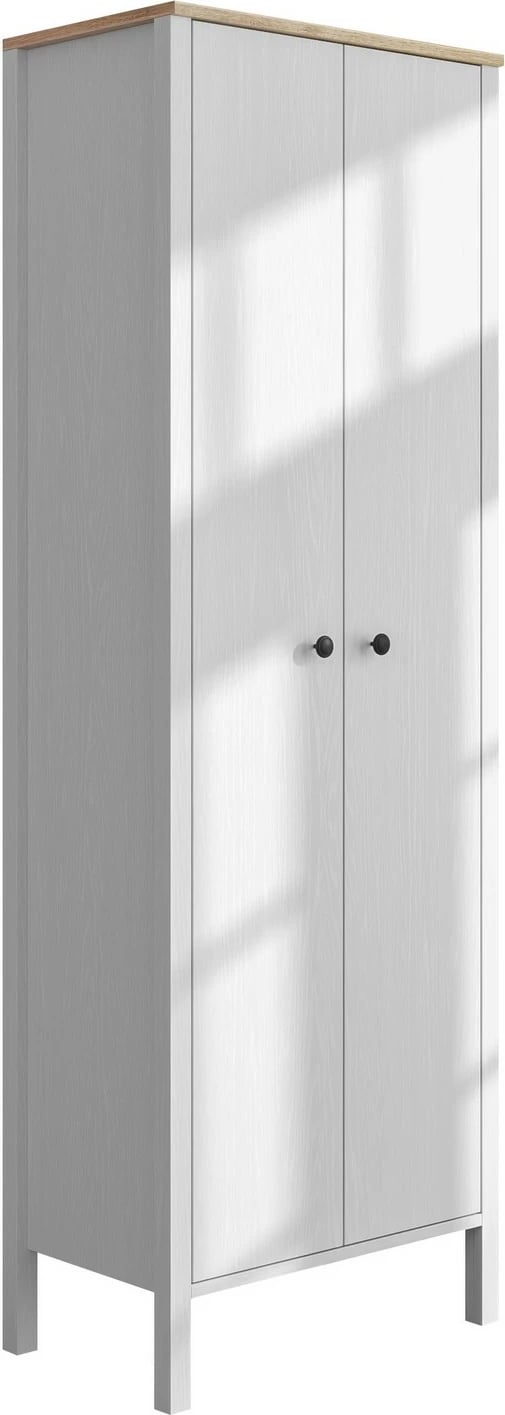 Stendë korridori Hanah Home, FRN-20080, ngjyrë druri dhe e bardhë