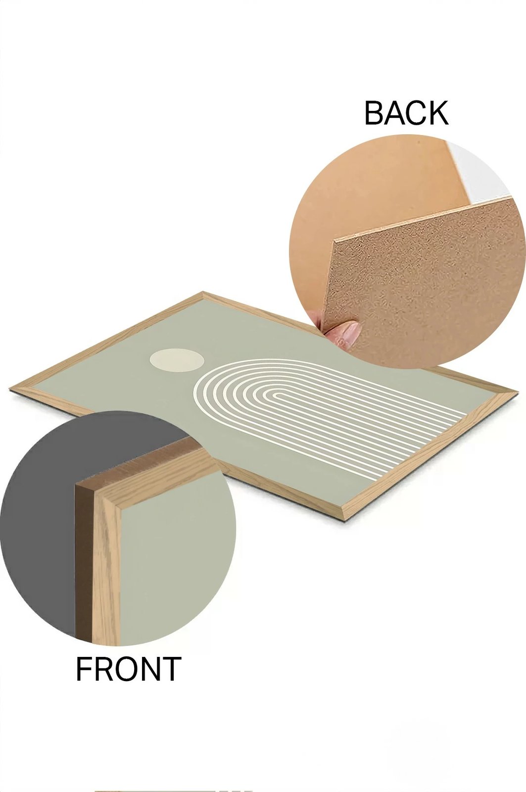 Set pikturash dekorative (3 copë), Wallity, Artsycllct12